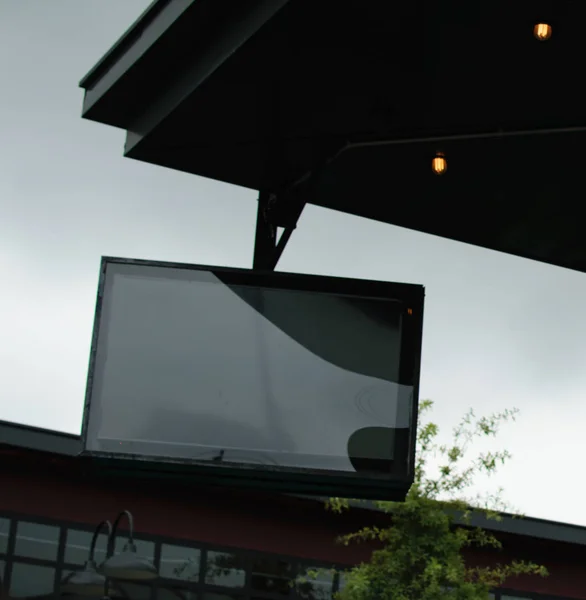 Zewnętrznym Ekranie Telewizora Bar — Zdjęcie stockowe