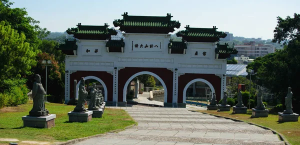 Toegang Tot Grote Boeddhatempel Changhua — Stockfoto