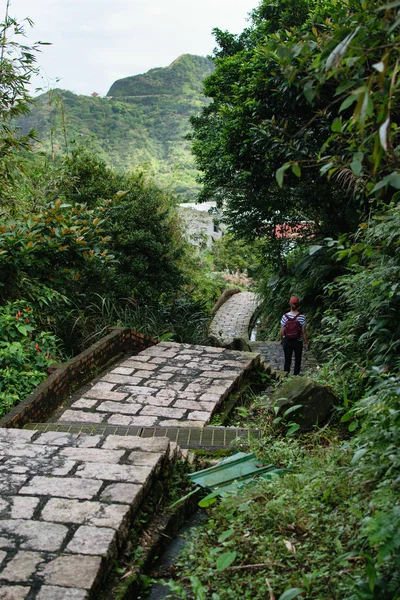 Trilha Caminhada Chinesa Antiga — Fotografia de Stock