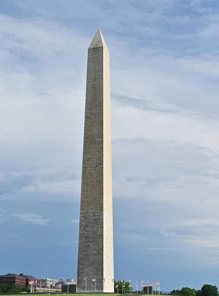 Washington monument in front of reflecting pool — Stock Photo, Image