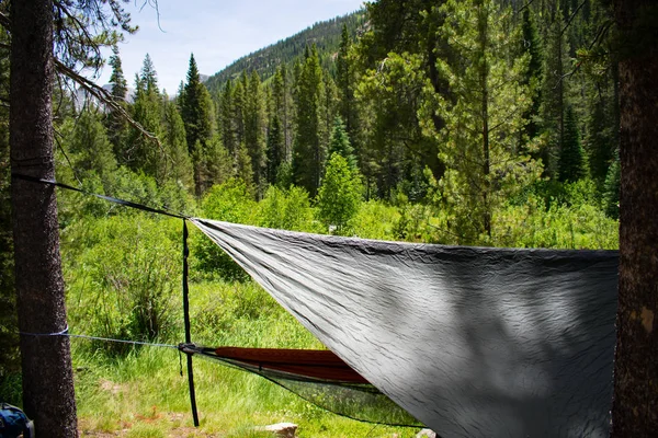 Hammocks on a trail in the mountains — Stock Photo, Image