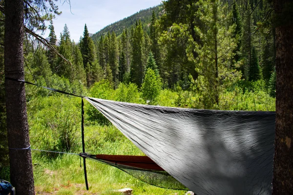 Hammocks on a trail in the mountains — Stok Foto