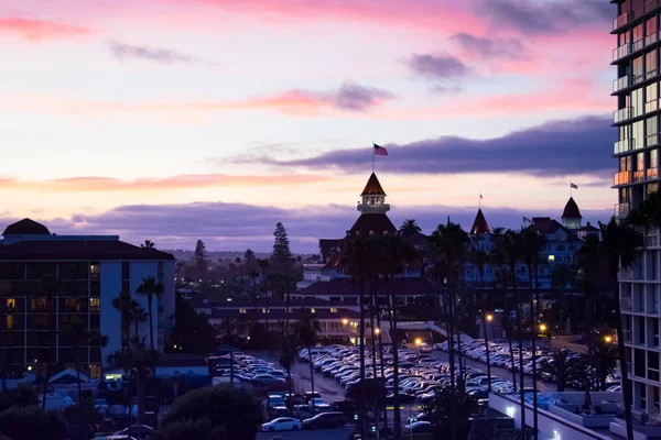 Hotel Del Coronado Sunset San Diego California Destino Del Viaje — Foto de Stock