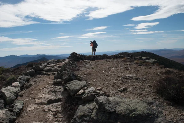 Hiker Szlaku Pemigewasset Białe Góry New Hampshire — Zdjęcie stockowe