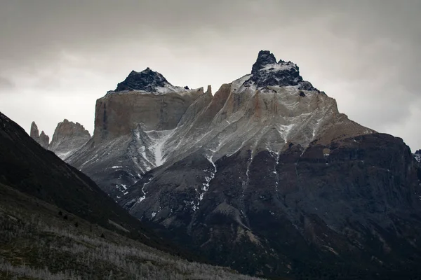 Paine Grande Refugio Kemping Torres del Paine Nemzeti Park területén, — Stock Fotó