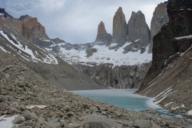Mirador Los Torres ve su Torres del Paine Ulusal Par