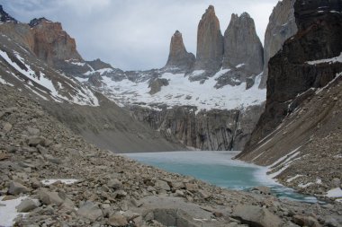 Mirador Los Torres ve su Torres del Paine Ulusal Par
