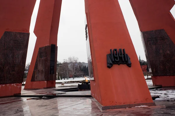 Мемориалы Второй Мировой Войны Молдове Кишинев Марта 2018 Года — стоковое фото