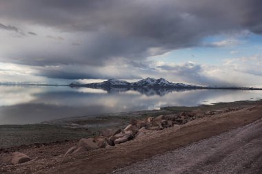 Urmia Salt Lake, Urmia, Iran clipart