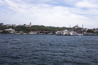 tarihi İstanbul şehri, deniz, tarih ve feribotlar, 14 Mayıs 2019, istanbul, turkey