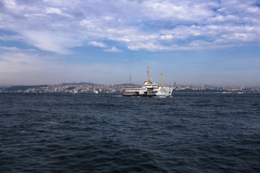 tarihi İstanbul şehri, deniz, tarih ve feribotlar, 14 Mayıs 2019, istanbul, turkey