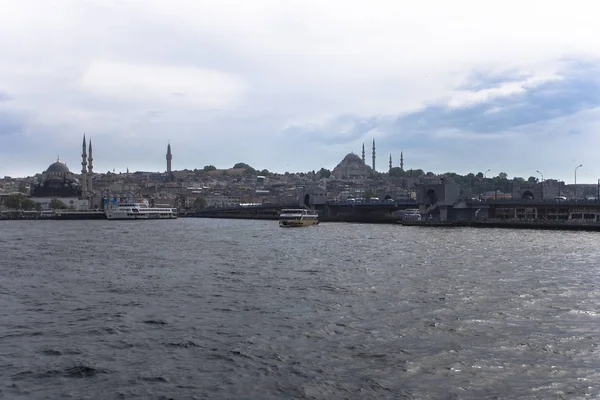 Ville Historique Istanbul Mer Histoire Ferries Mai 2019 Istanbul Dinde — Photo