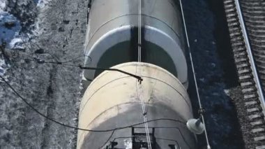 Kargo yük treni. Yağ, benzin, diğer kargo 