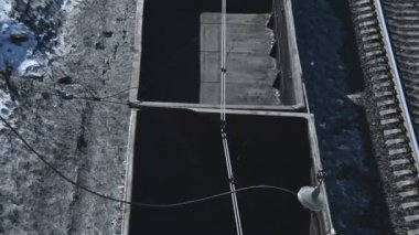 Kargo yük treni. Yağ, benzin, diğer kargo 