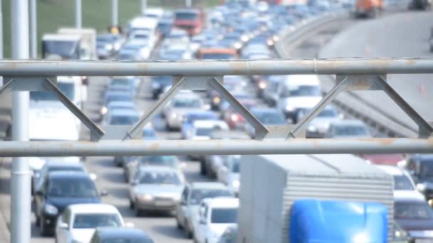 高速道路の交通渋滞 — ストック動画