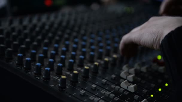 Club Music Mixer Fundo Escuro — Vídeo de Stock