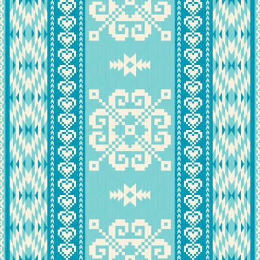 Kış Noel ve yeni yıl örme seamless modeli. Etnik tarzda dekoratif arka plan