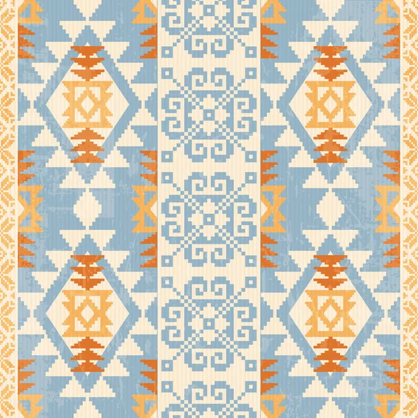 Absract Geometric Seamless Pattern Native American Scandinavian Traditionsl Motives — Stock Vector