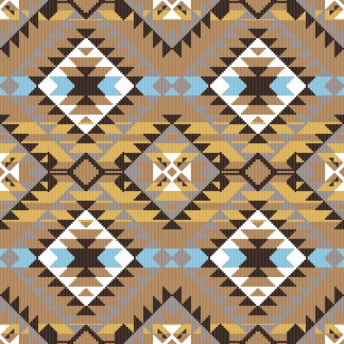 Kabile tarzı soyut seamless modeli. Amerikan yerli aynı süs arka plan 