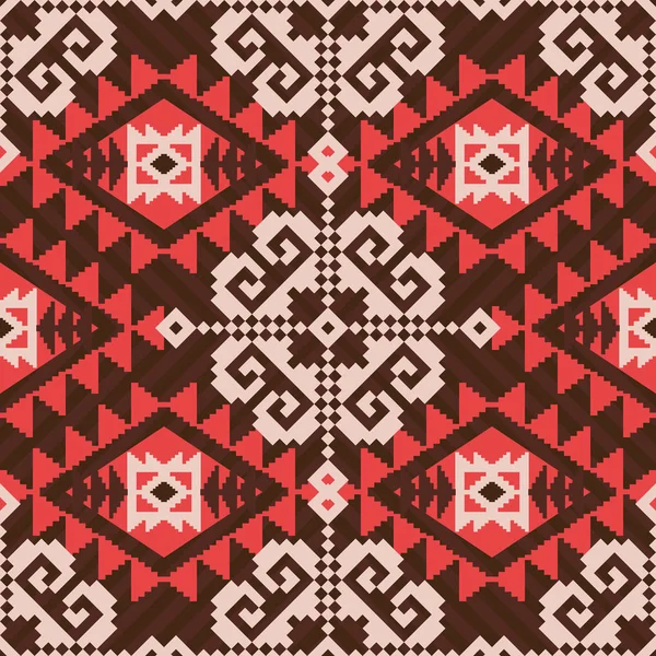 Patrón Geométrico Abstracto Sin Costura Estilo Tribal — Archivo Imágenes Vectoriales
