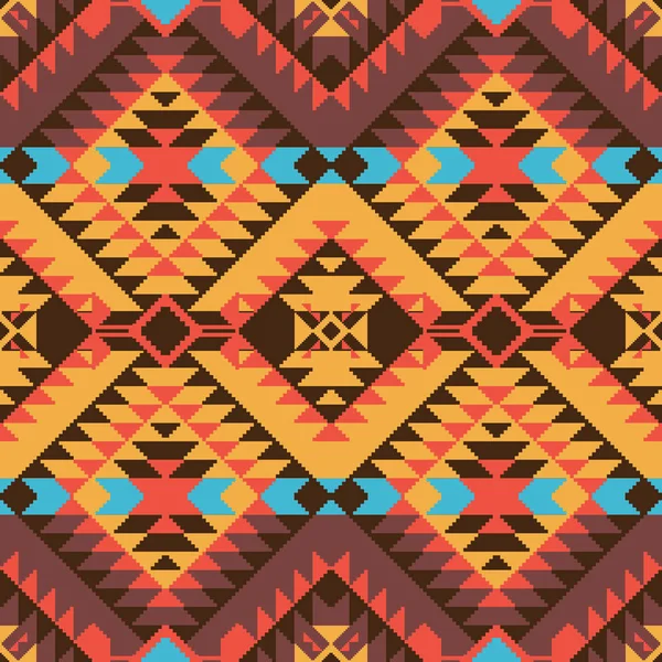 Navajo Style Seamless Pattern — Stock Vector