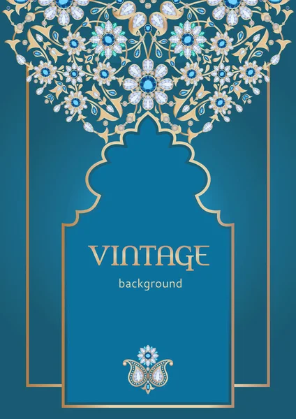 Ornate vintage background — Stock Vector