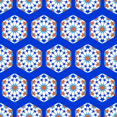 geometrik mozaik desen