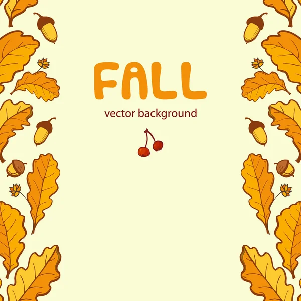 Fond vectoriel automne — Image vectorielle