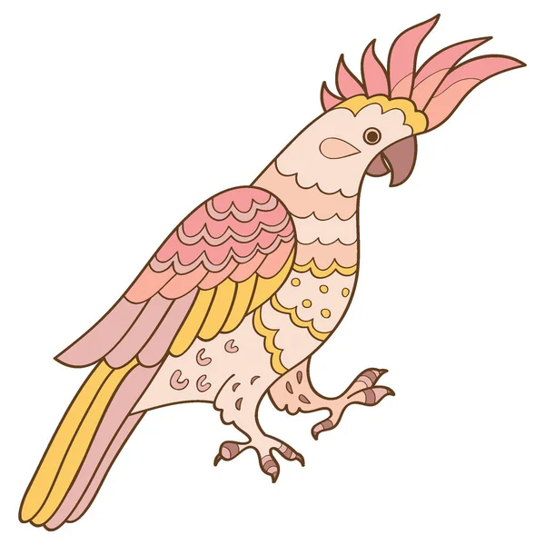 Cacatúa de loro — Vector de stock