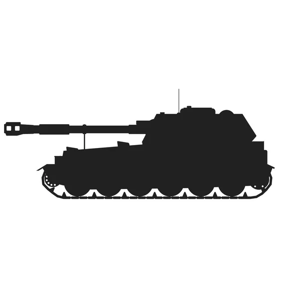 Militare Tank.Vector illustrazione guerra uccidere — Vettoriale Stock