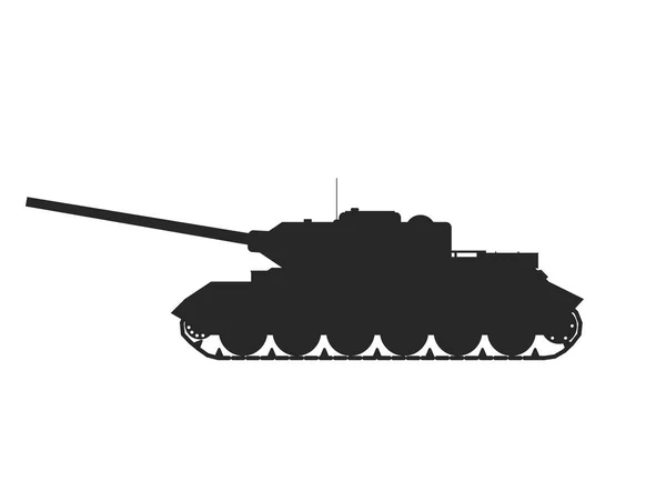 Militare Tank.Vector illustrazione guerra uccidere — Vettoriale Stock