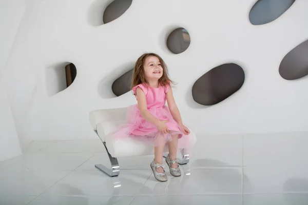 Portrait Cute Little Girl Studio — Stock Photo, Image