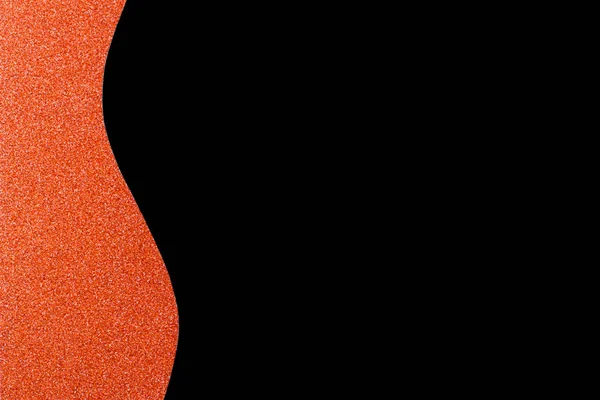 Abstracto Geométrico Brillante Doble Naranja Negro Color Plano Fondo Papel — Foto de Stock