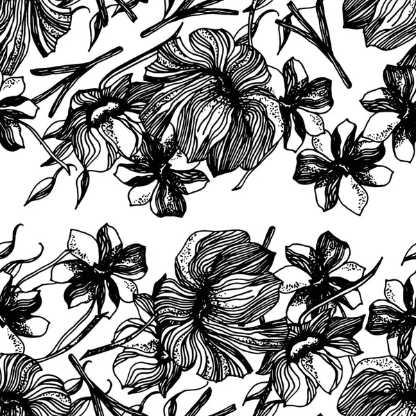 Квітковий фон. Квіткова текстура з квітами. Процвітає весняна текстура. ілюстрація до плаката, татуювання, футболка, дизайн карт . — стокове фото