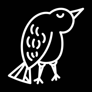 Soyut kuş logo tasarımı. Yaratıcı kartal hattı sembolü. Lüks doğrusal şahin şahin logo. Poster, dövme, t-shirt, kart tasarımı için izole vektör çizim.