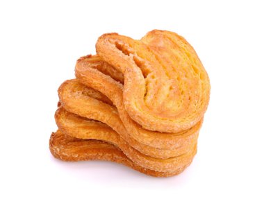 Kelebek turtası beyaz arkaplanda izole