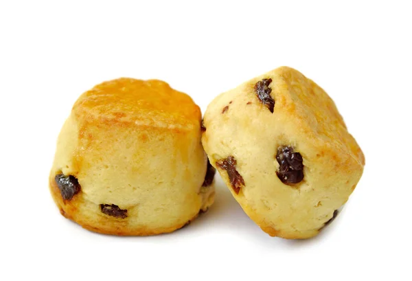 Beyaz arkaplanda izole edilmiş çörekler