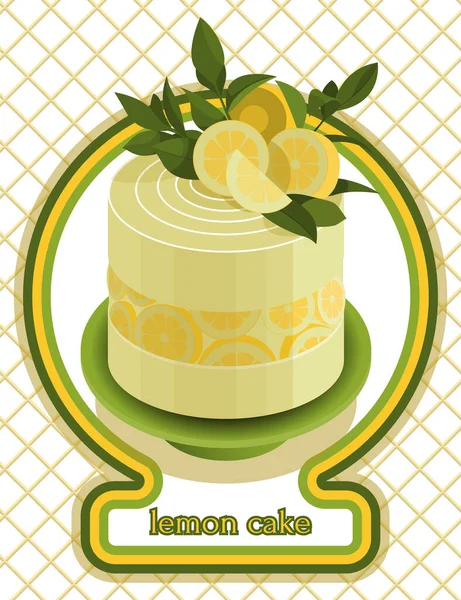 Kremalı limonlu pasta.