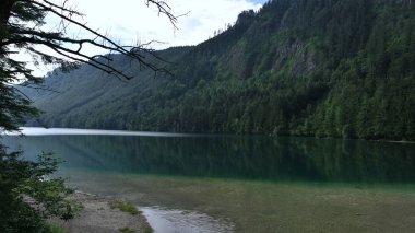Avusturya yaz aylarında güzel göl Vonderer Langbathsee