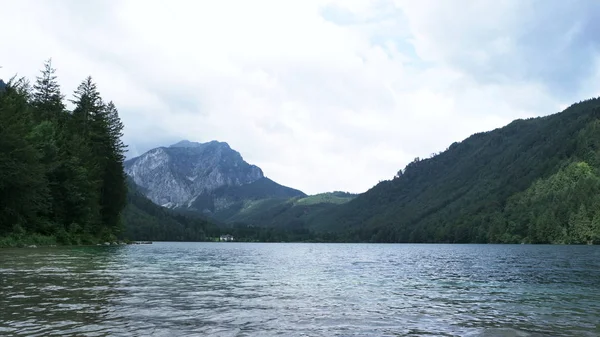 Prachtige Lake Vonderer Langbathsee Oostenrijk Zomer — Stockfoto