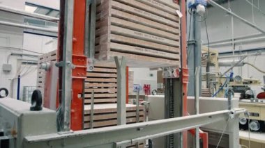 Endüstriyel makine şekerleme yapma. Lezzetli şeker şekerleme fabrikada yapım Modern sanayi makinesi.