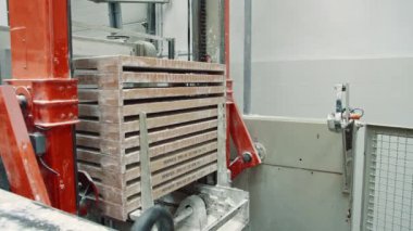 Şeker fabrikası. Endüstriyel makine şekerleme yapma.
