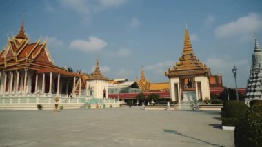 Phnom Penh, Kamboçya, Asya 'daki Kraliyet Sarayı' nın dışı.
