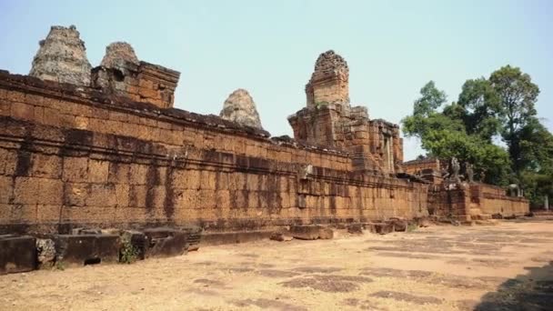 Ruiner av överge templet - Angkor Wat — Stockvideo
