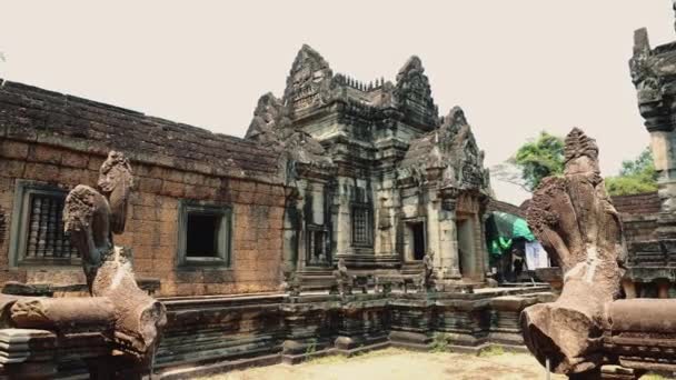 Ruiner av överge templet - Angkor Wat — Stockvideo