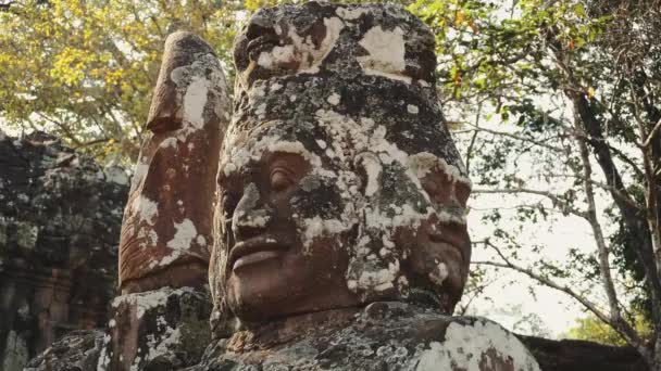 Siem Reap, Cambodia. Ruins of Angkor Wat temple. — Stock Video