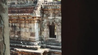 Siem Reap, Kamboçya. Angkor Wat tapınağının kalıntıları..