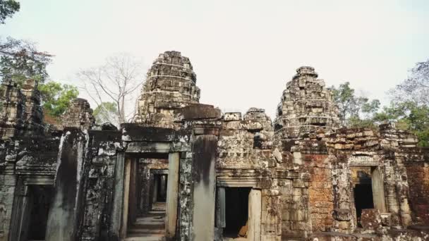 Ruiner av överge templet - Angkor Wat 4k — Stockvideo