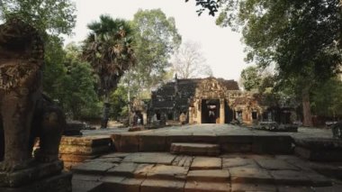 Terk Edilmiş Tapınağın Harabeleri - Angkor Wat 4k
