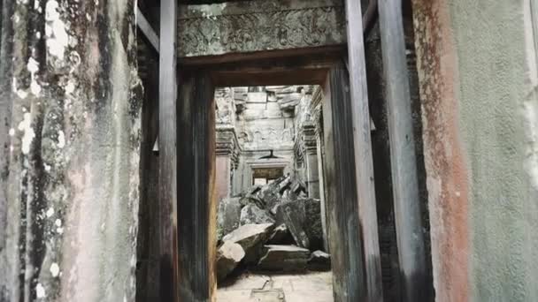 放棄寺院の遺跡 – アンコールワット4k — ストック動画